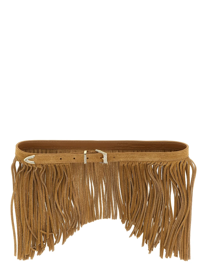 Beige Calfskin Regular Belt