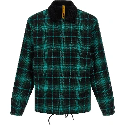 Bicolor Cotton Full-Length Jacket