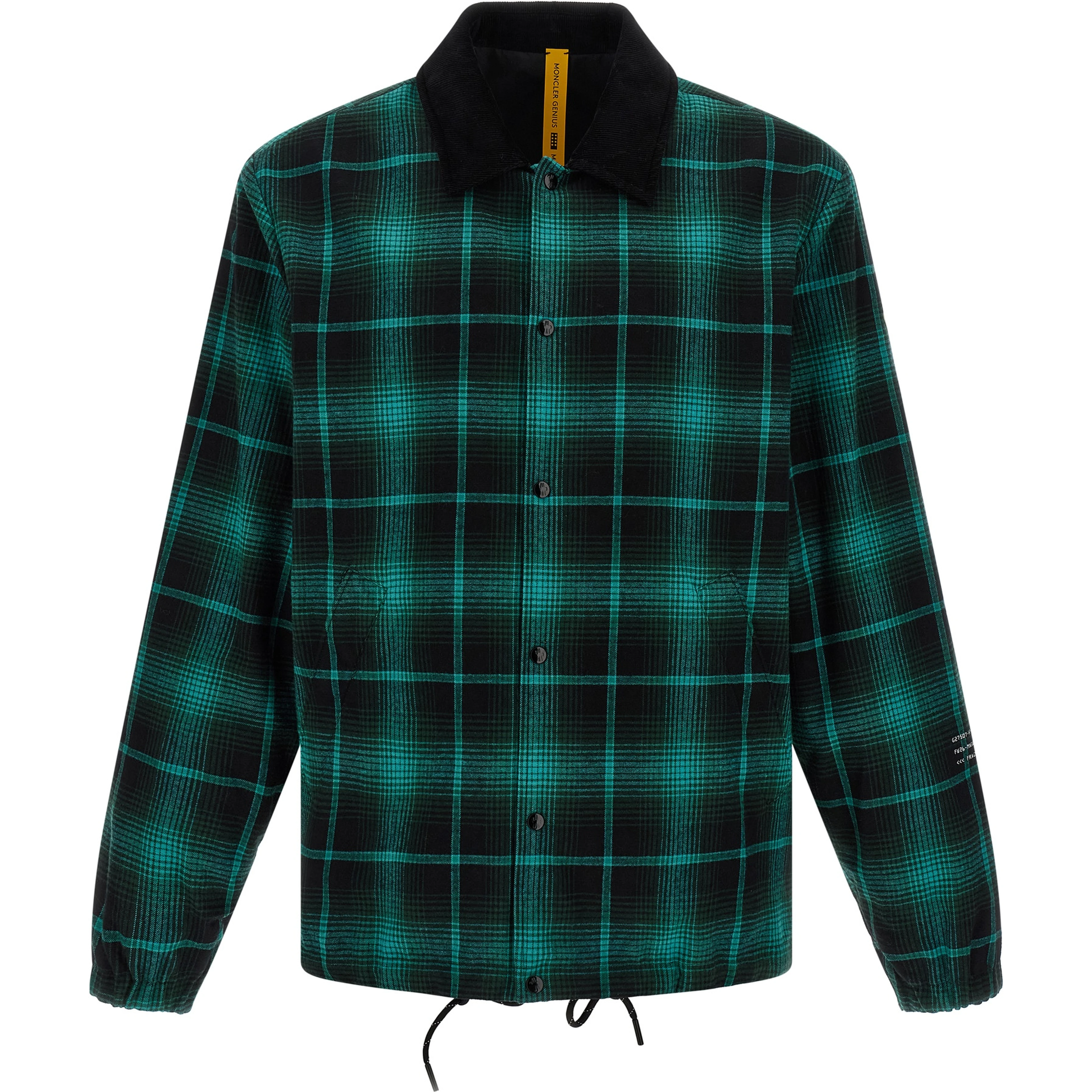 Bicolor Cotton Full-Length Jacket