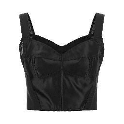 Black Polyamide Tank Tops