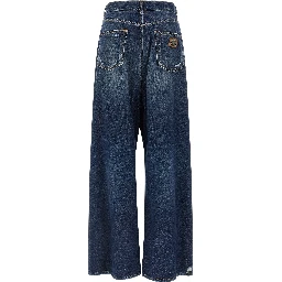 Blue Cotton Jeans Denim