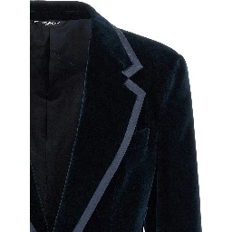 Blue Cotton Blazer