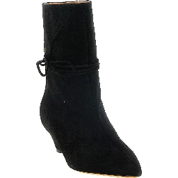 Black Calfskin Ankle Boots