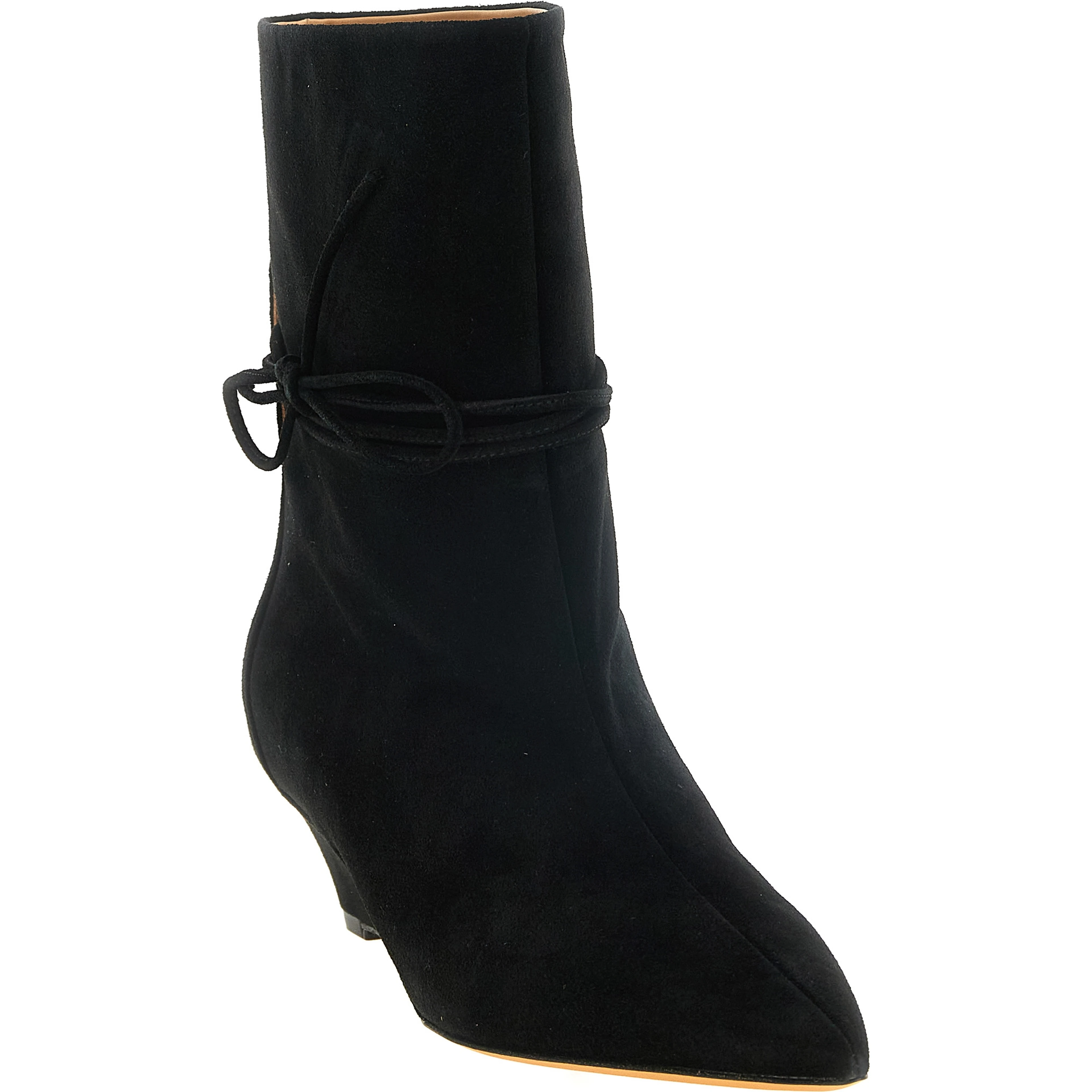 Black Calfskin Ankle Boots