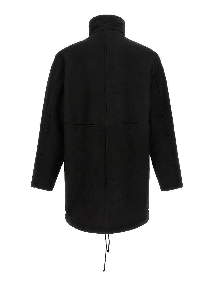Black Lamb Leather Coat alternative