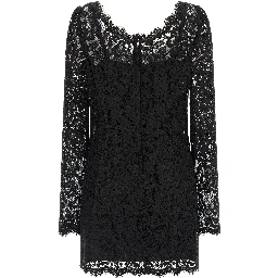 Black Cotton Short Dress