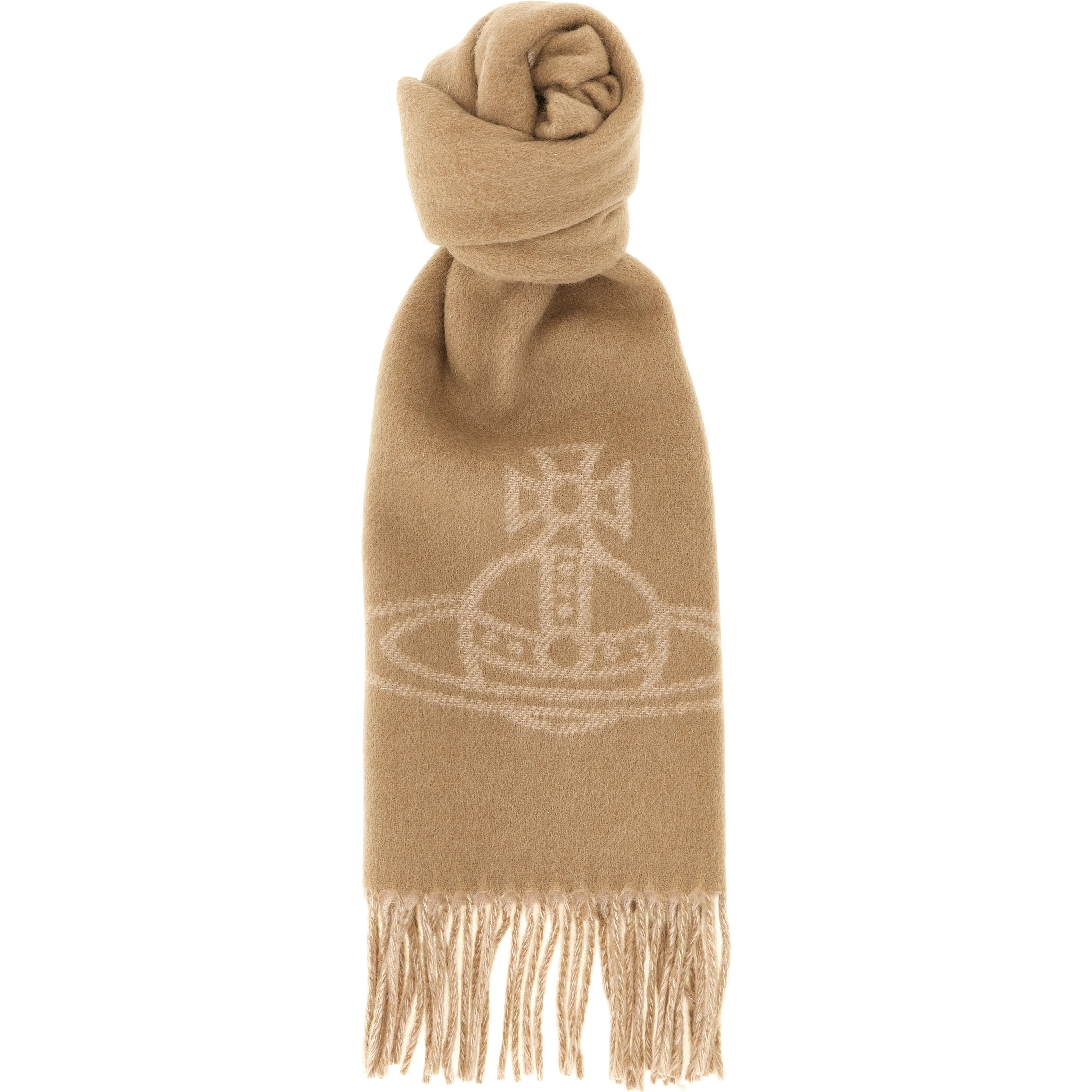 Beige Wool Foulard