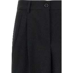 Black Virgin Wool Dress Pants