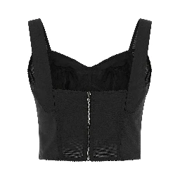 Black Polyamide Tank Tops