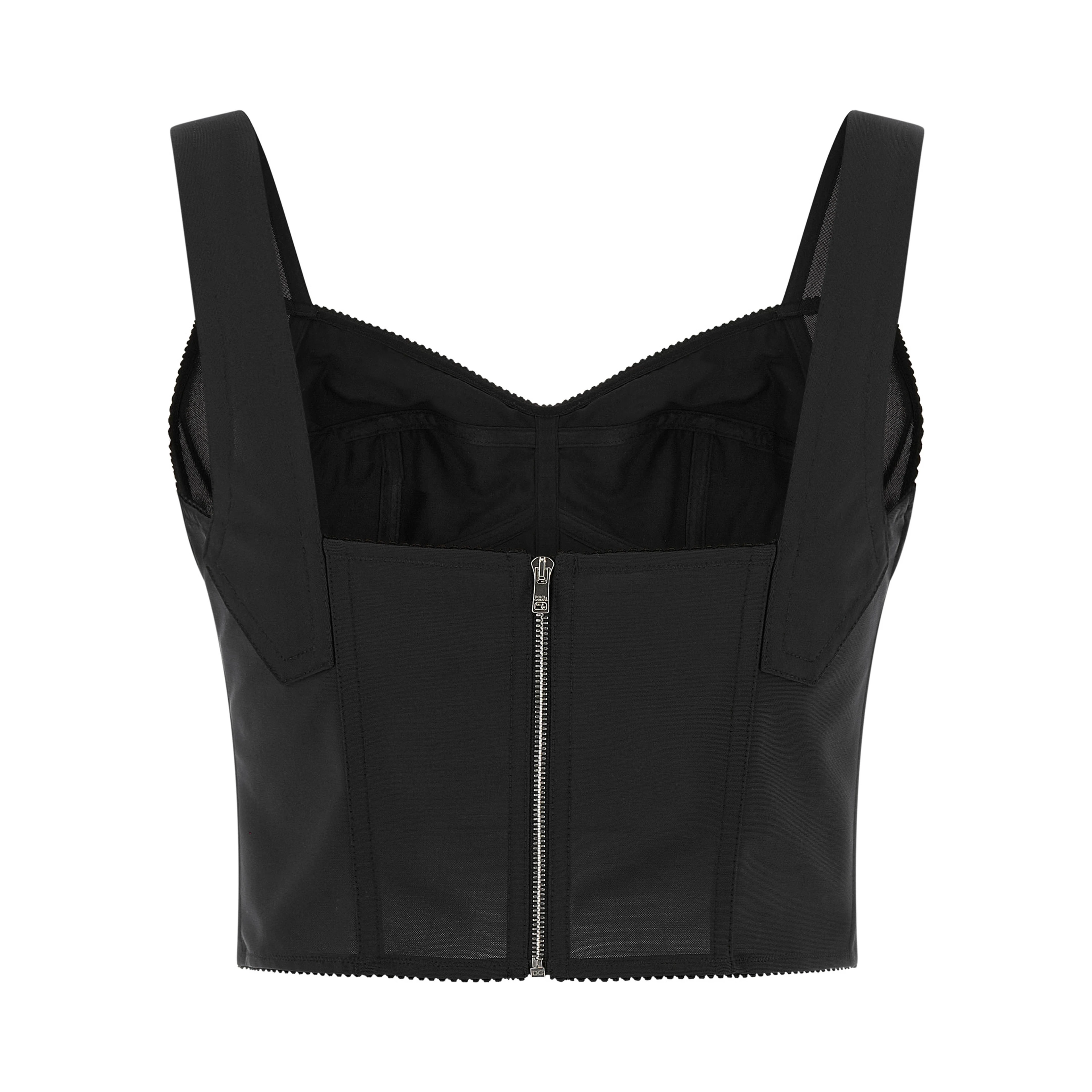 Black Polyamide Tank Tops