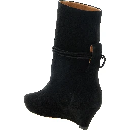 Black Calfskin Ankle Boots