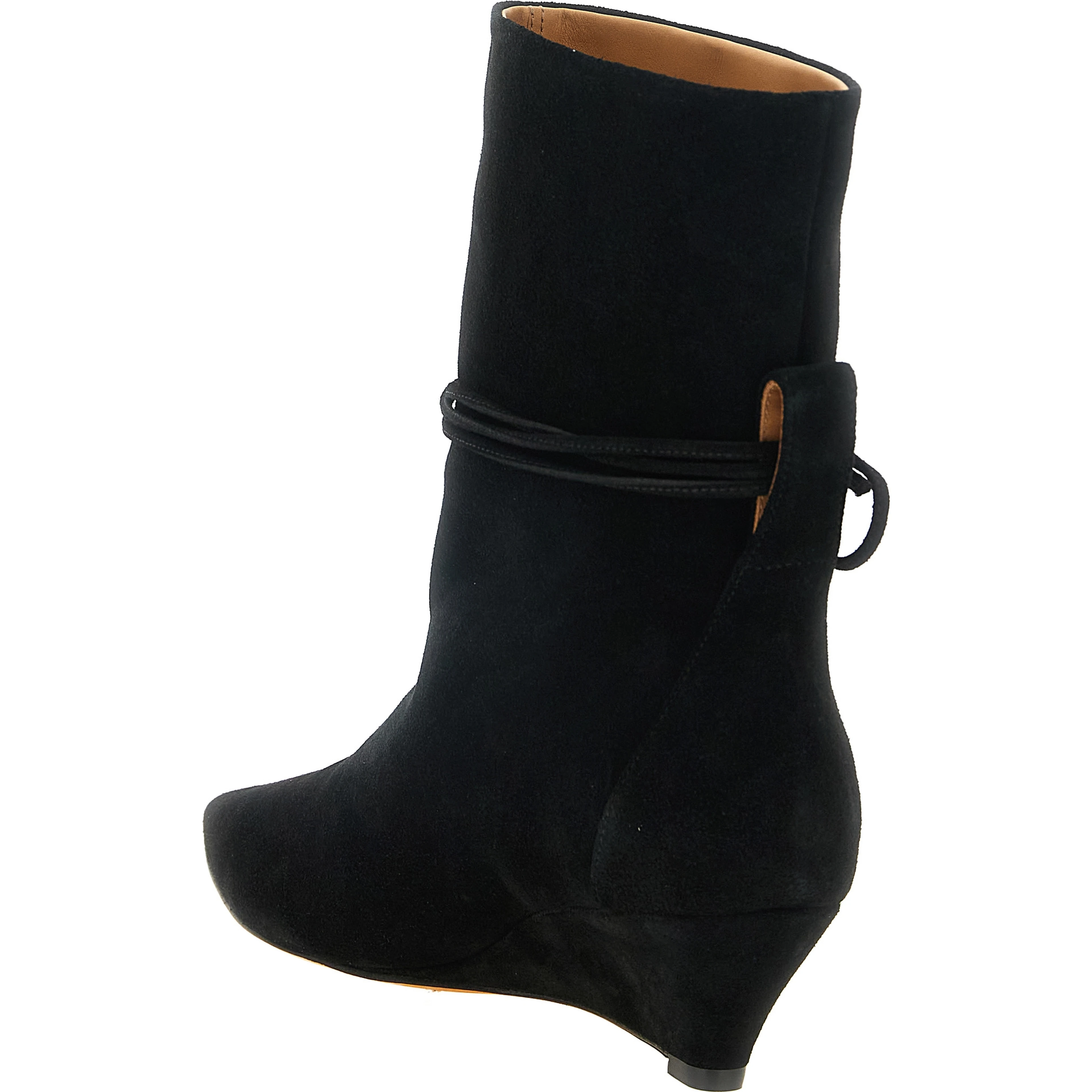 Black Calfskin Ankle Boots