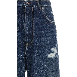 Blue Cotton Jeans Denim