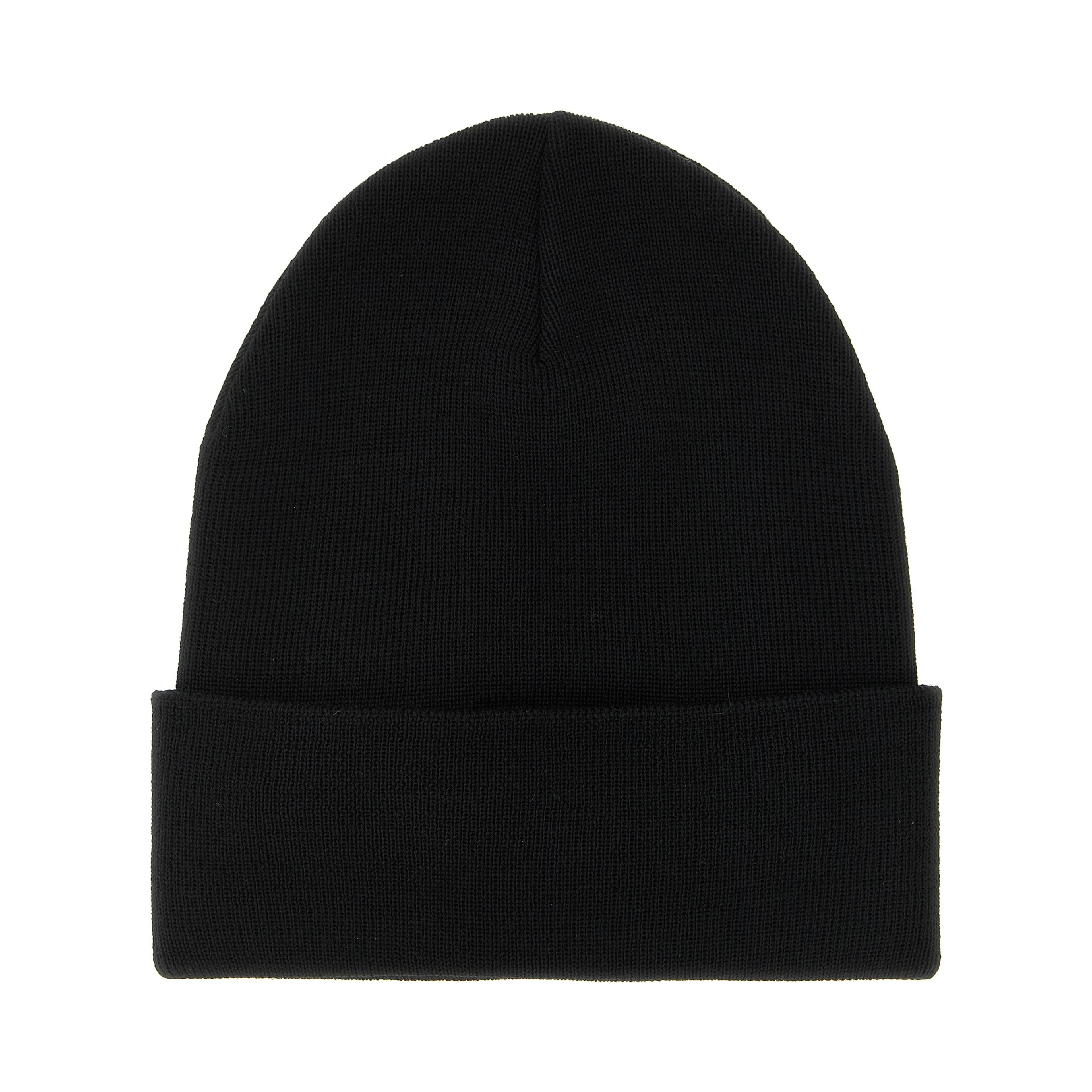 Black Virgin Wool Beanie