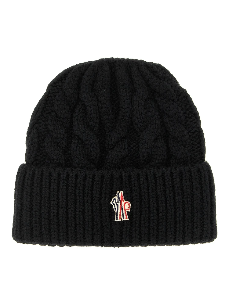 Black Virgin Wool Beanie