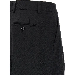 Black Virgin Wool Dress Pants