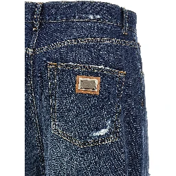 Blue Cotton Jeans Denim