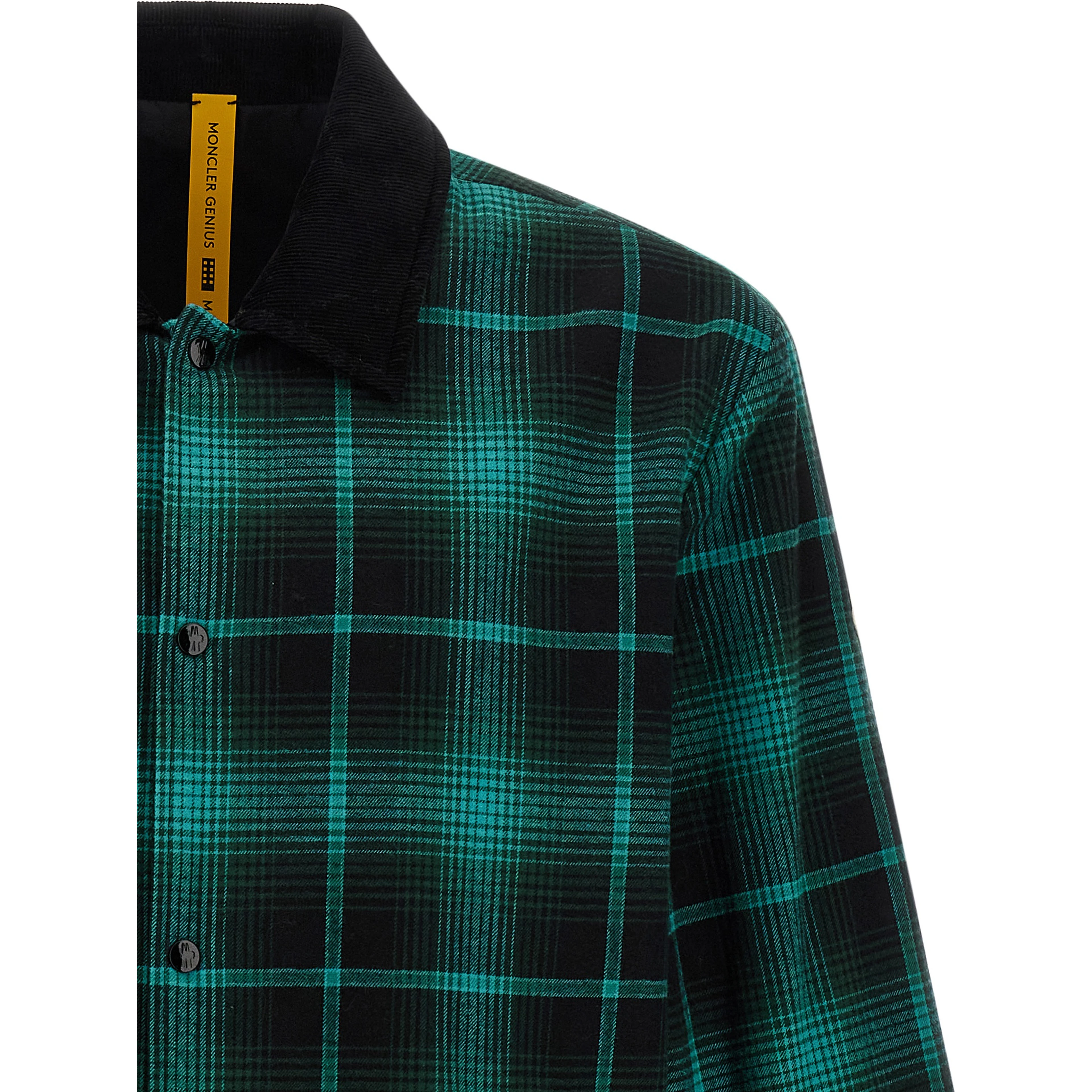 Bicolor Cotton Full-Length Jacket