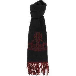 Black Wool Foulard