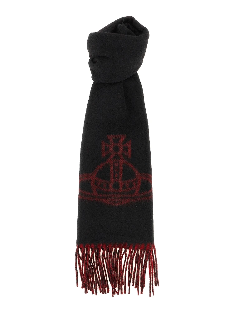 Black Wool Foulard