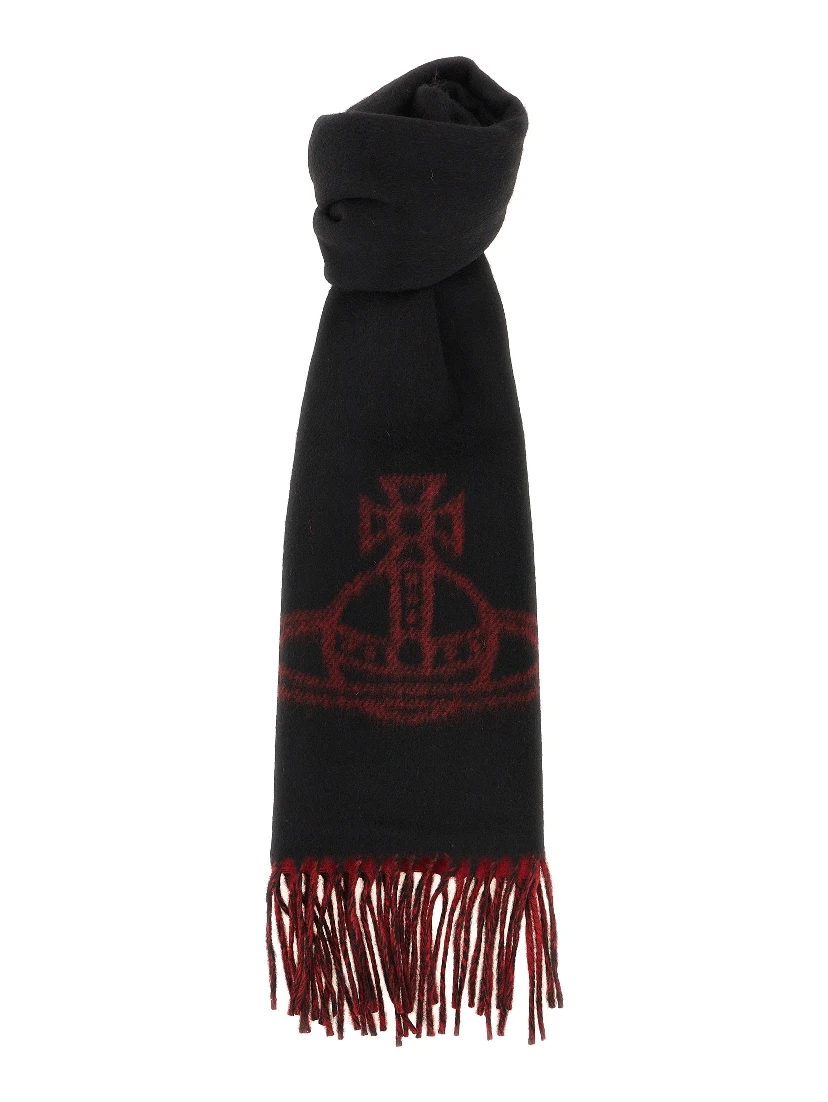 Black Wool Foulard