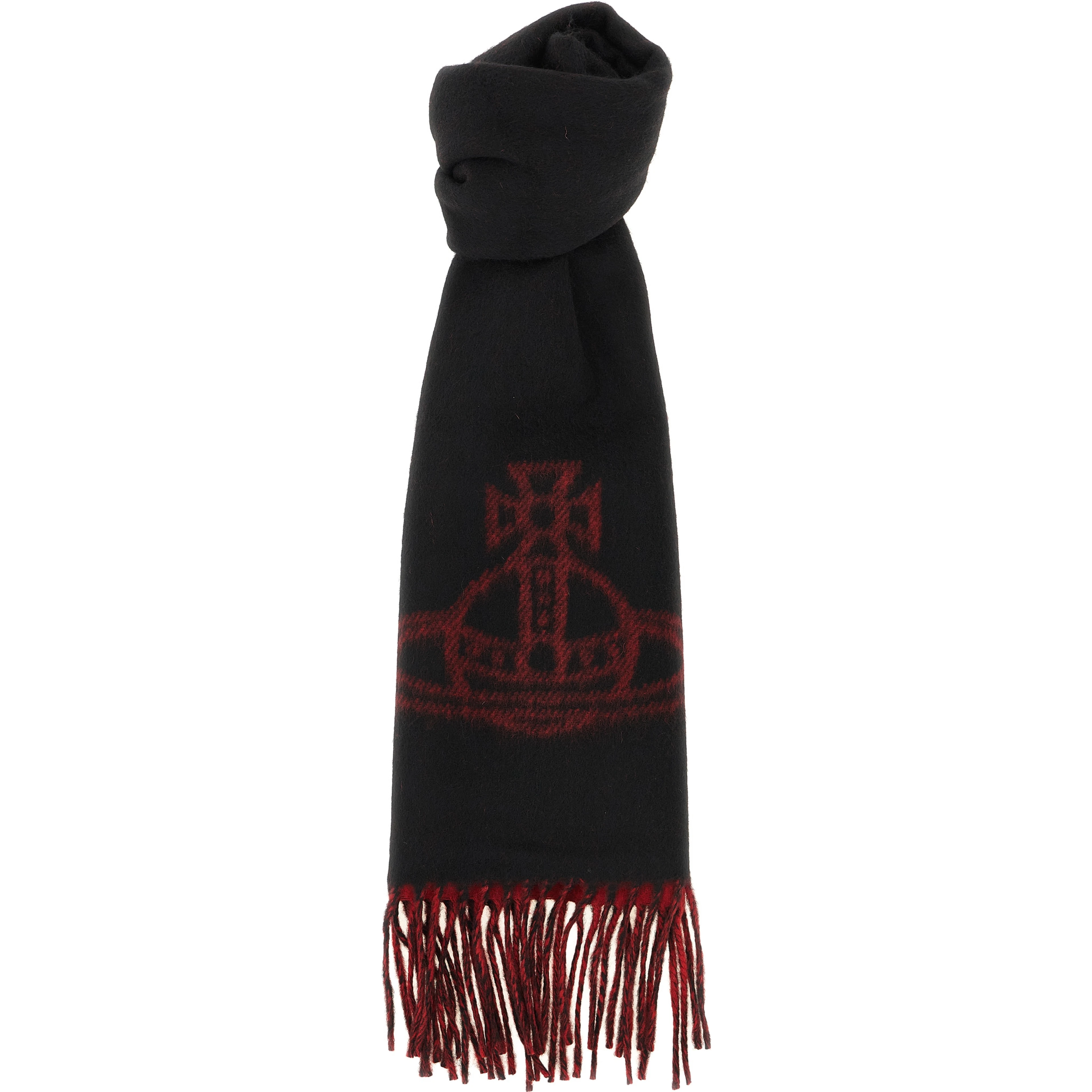Black Wool Foulard