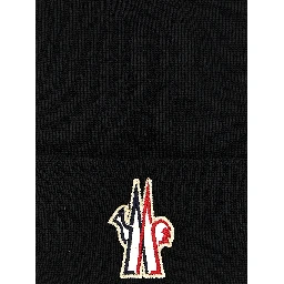 Black Virgin Wool Beanie