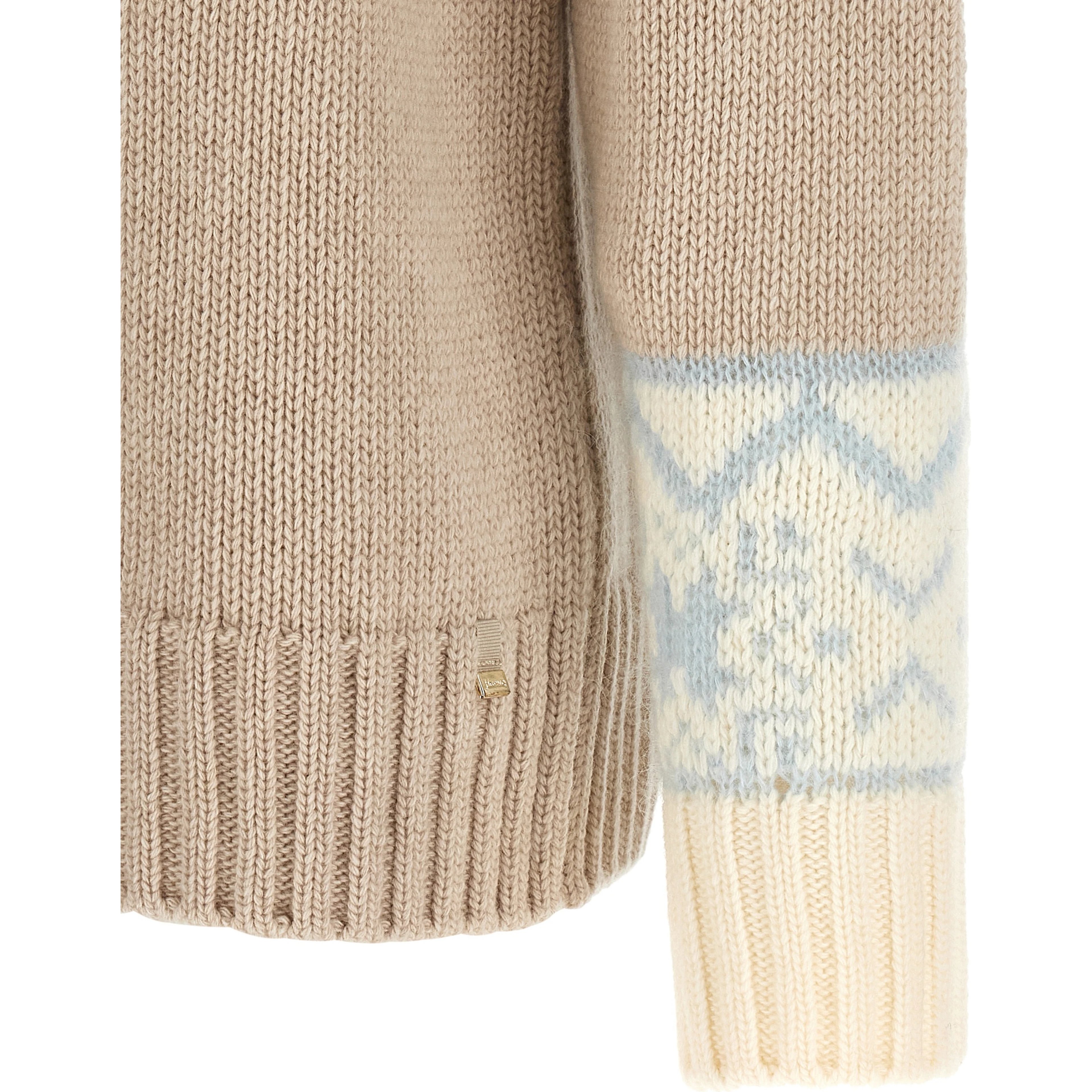 Beige Wool Cardigan