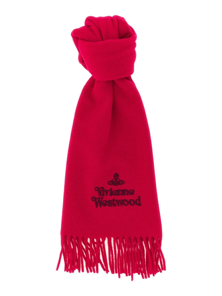 Red Wool Foulard
