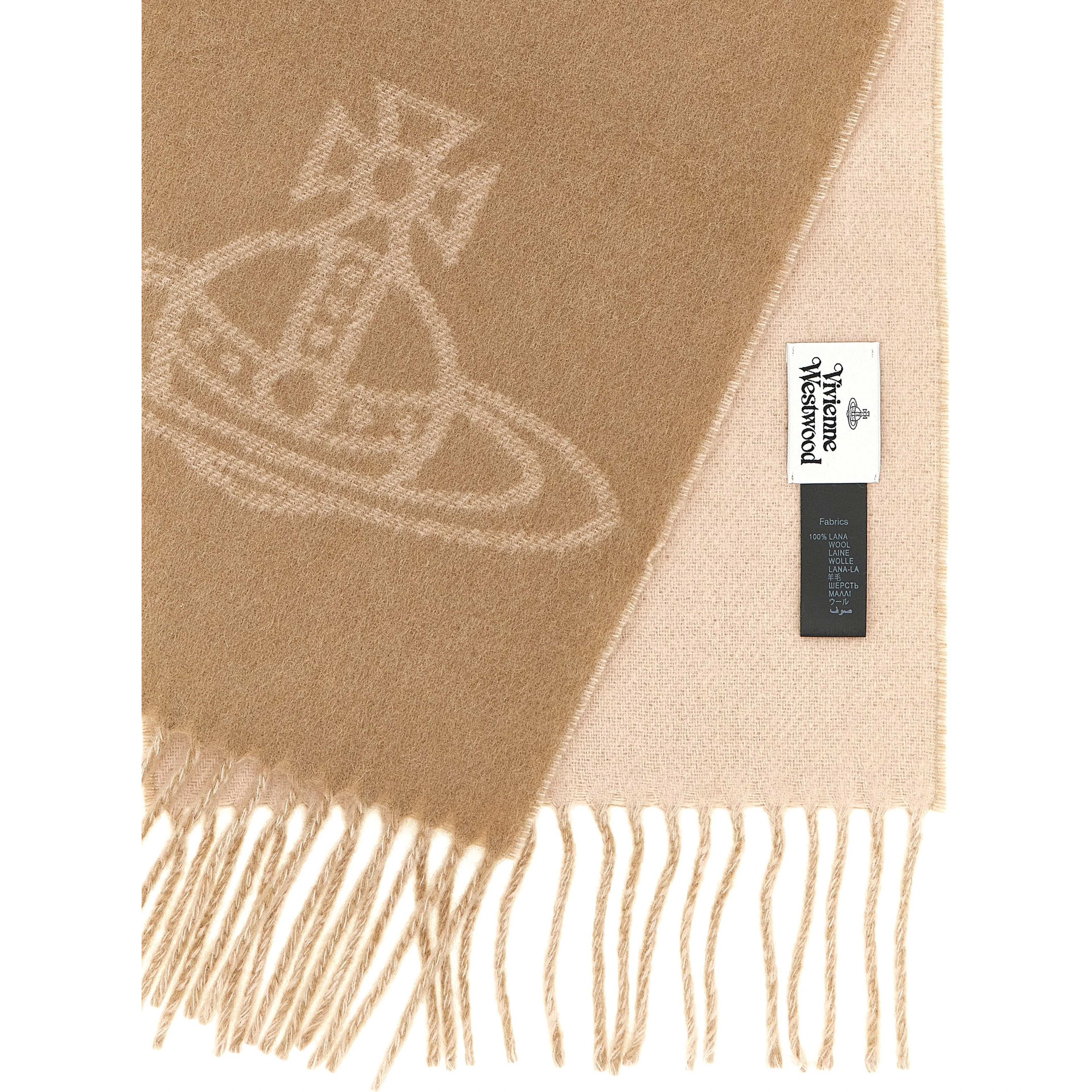 Beige Wool Foulard