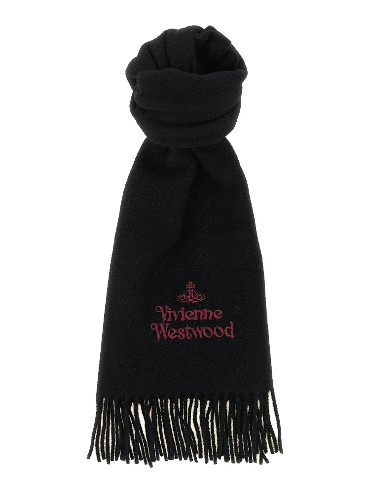 Black Wool Foulard