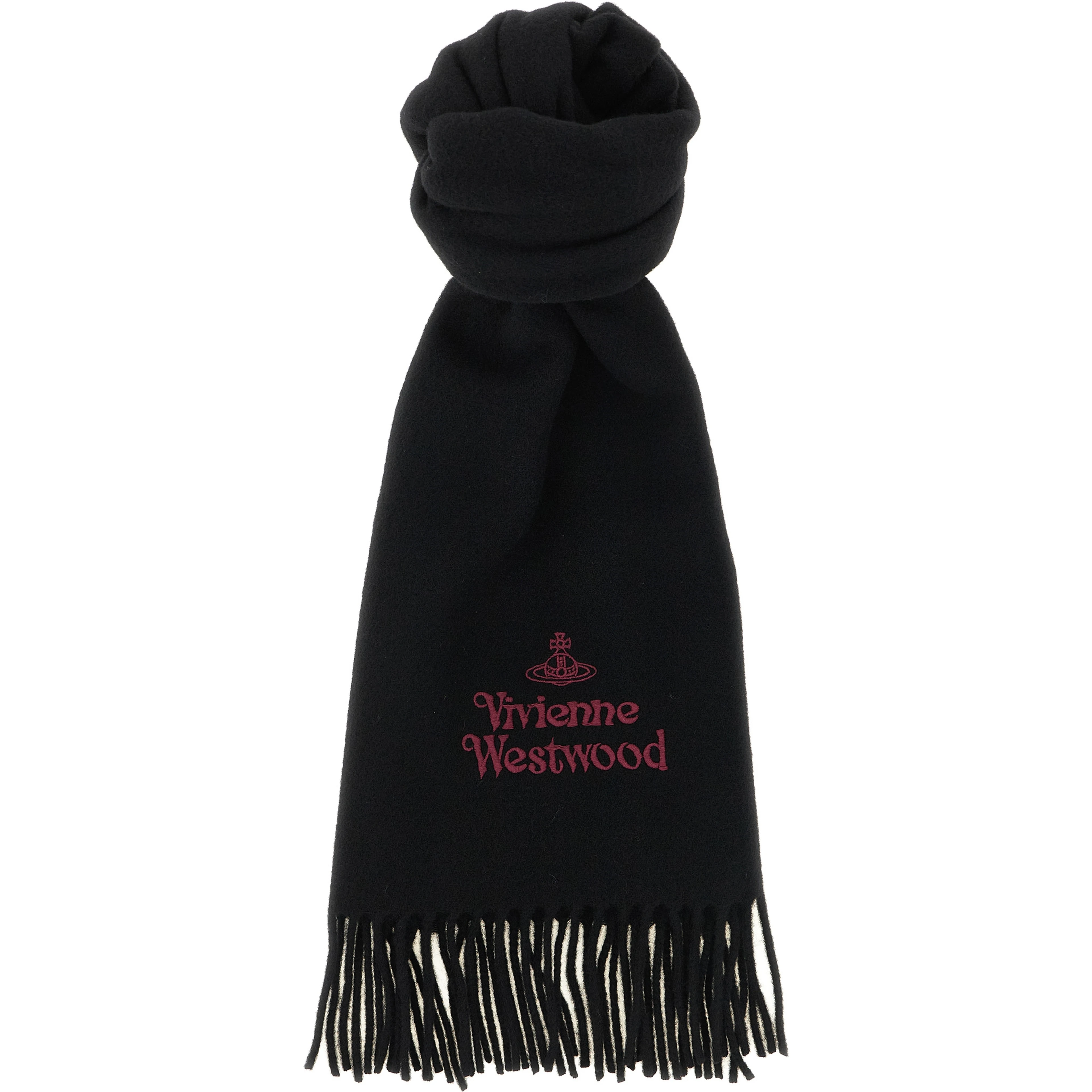 Black Wool Foulard