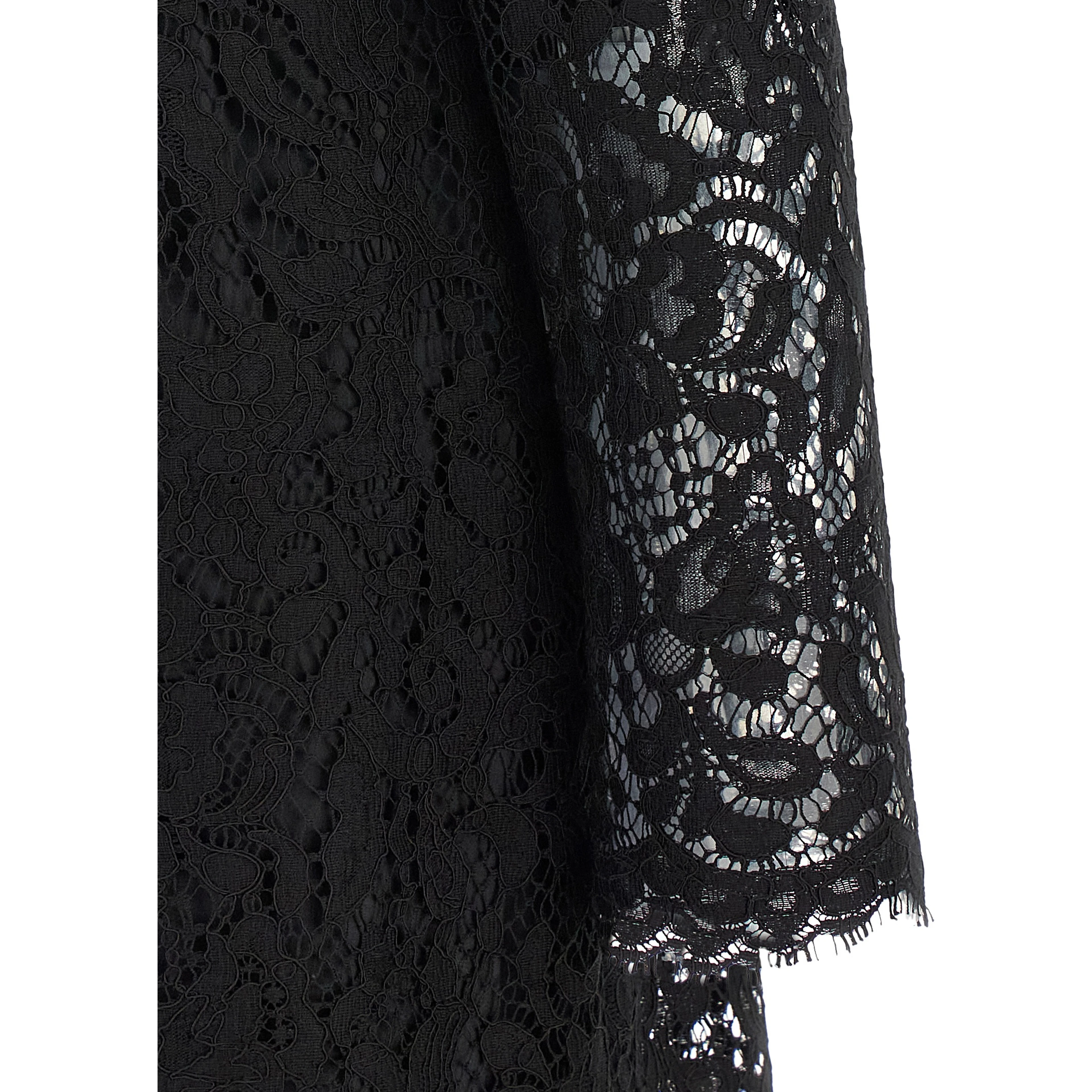 Black Cotton Short Dress