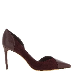 Red Calfskin High Heel Pumps