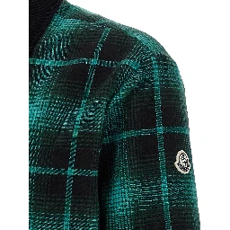 Bicolor Cotton Full-Length Jacket