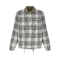 Gray Cotton Full-Length Jacket