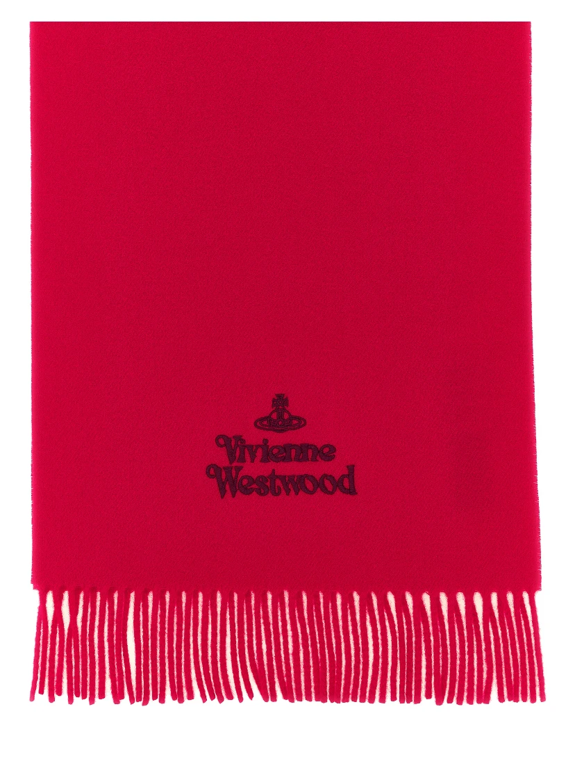 Red Wool Foulard