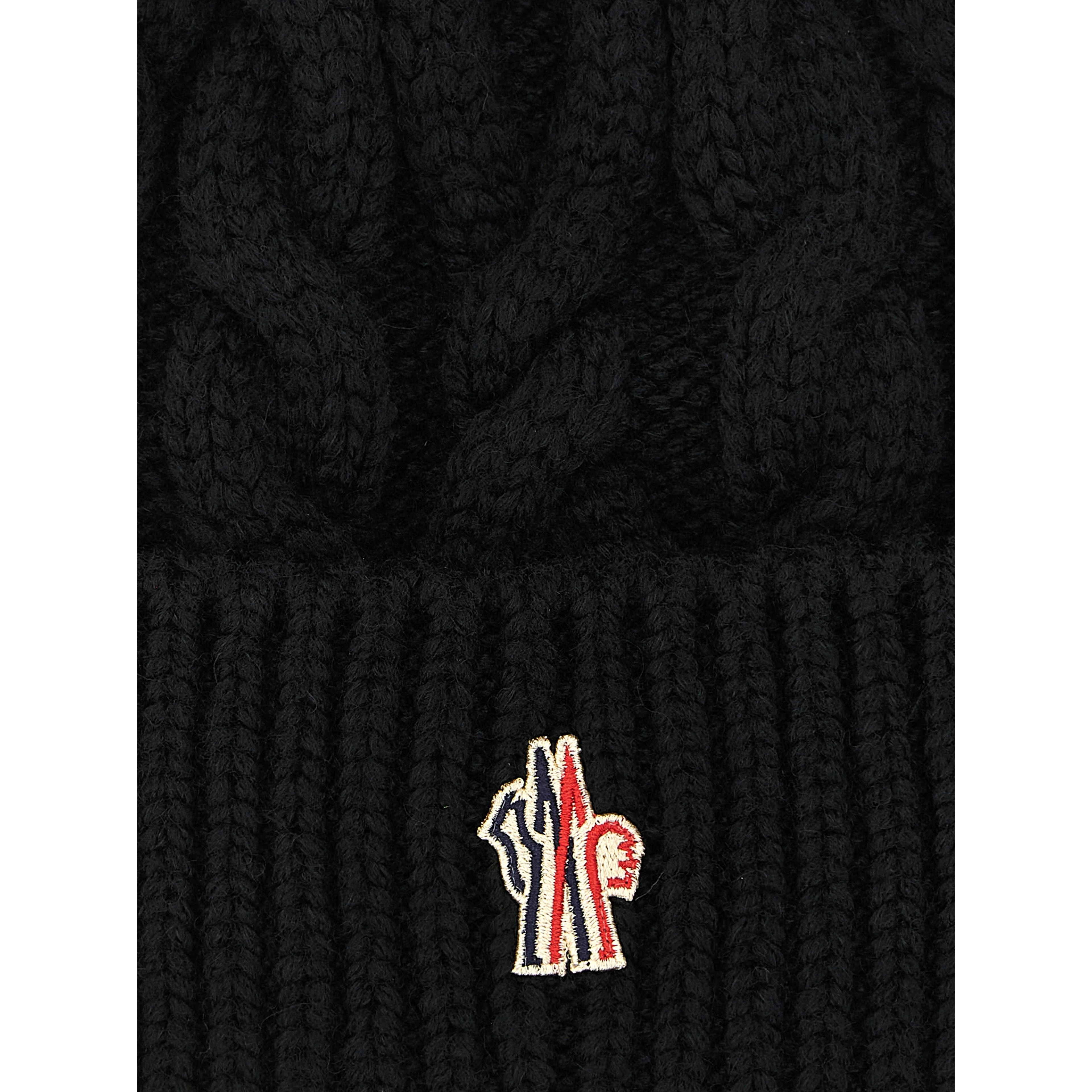 Black Virgin Wool Beanie