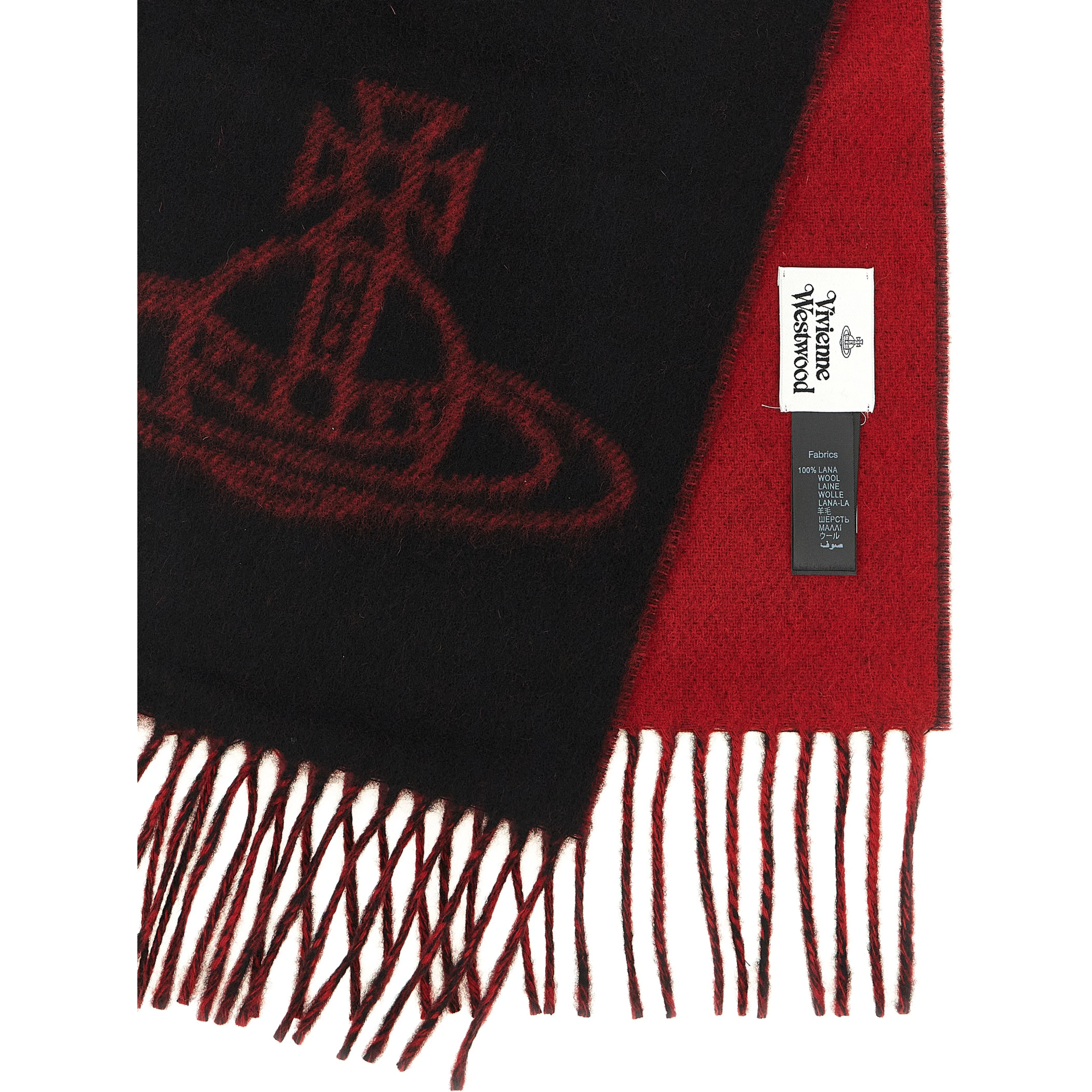 Black Wool Foulard