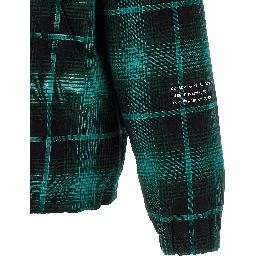 Bicolor Cotton Full-Length Jacket