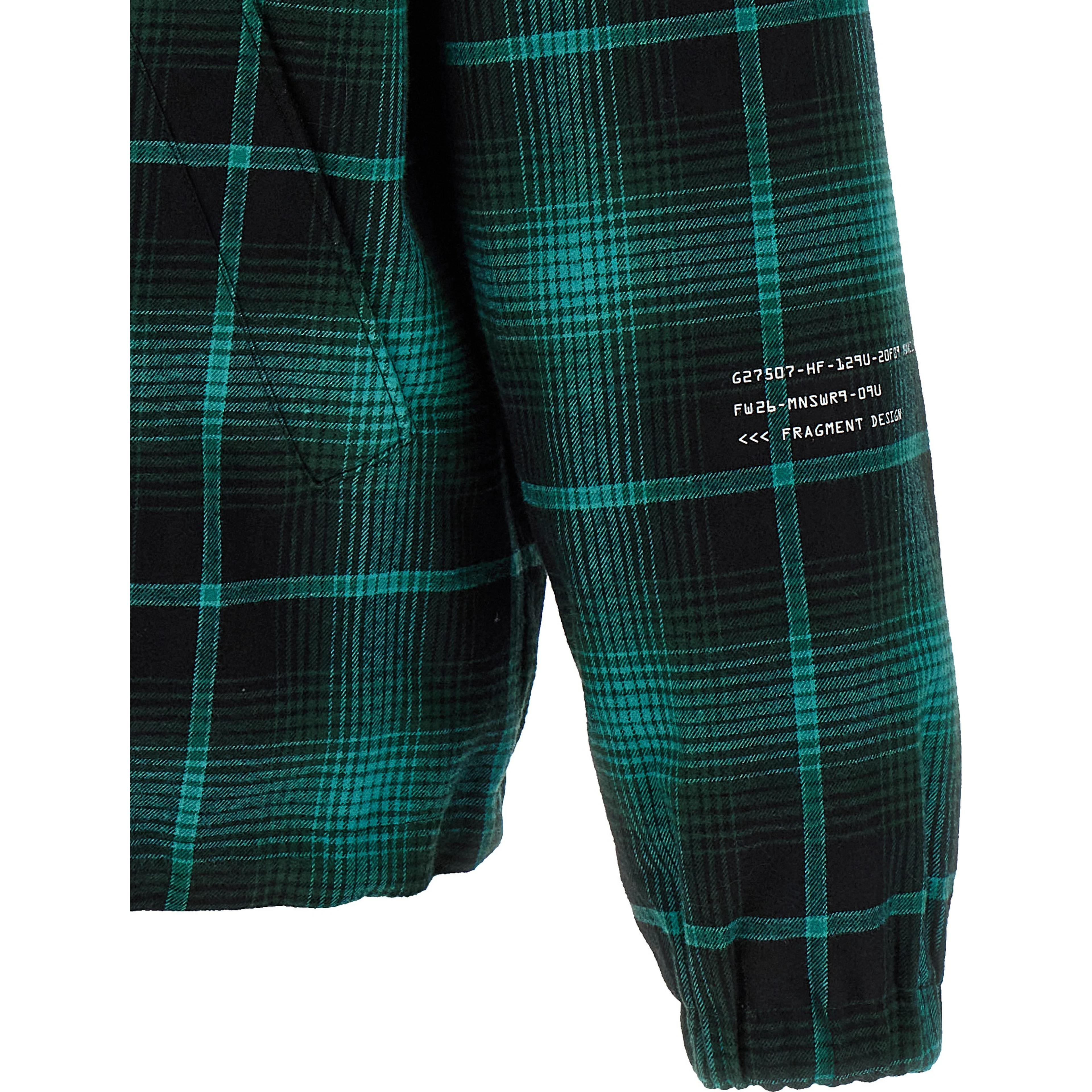 Bicolor Cotton Full-Length Jacket