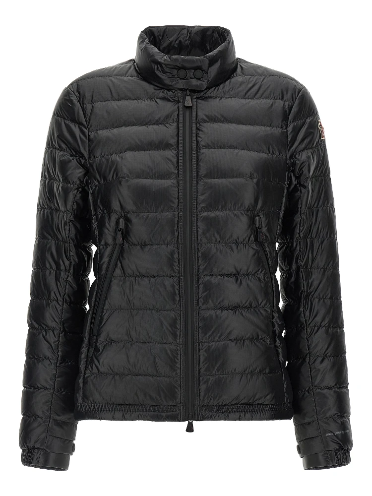 Black Polyamide Full-Length Jacket