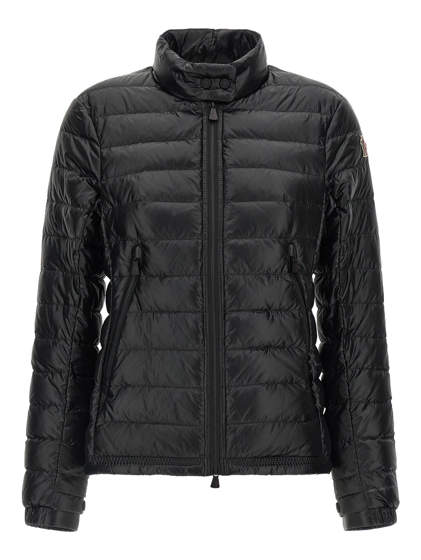 Black Polyamide Full-Length Jacket