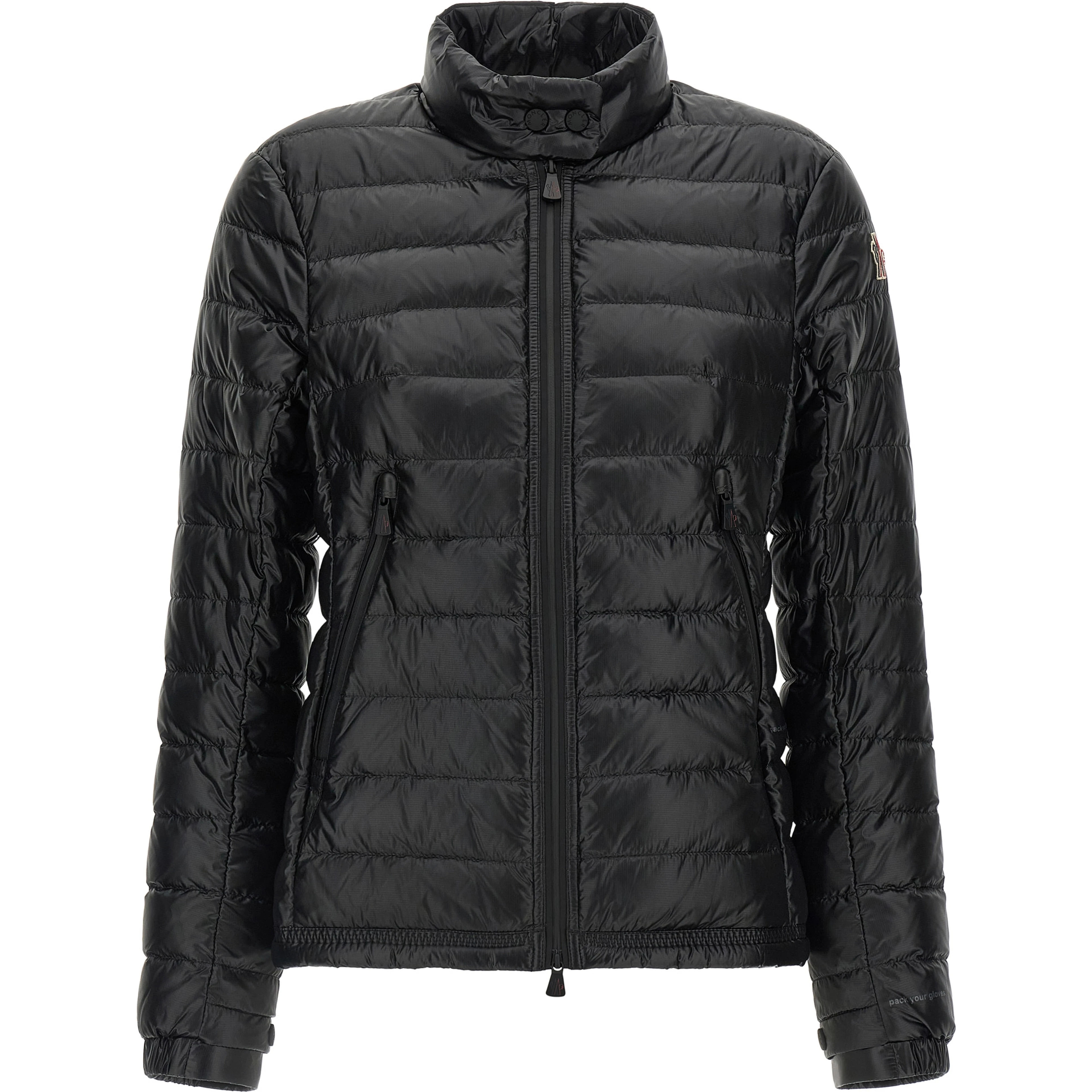 Black Polyamide Full-Length Jacket