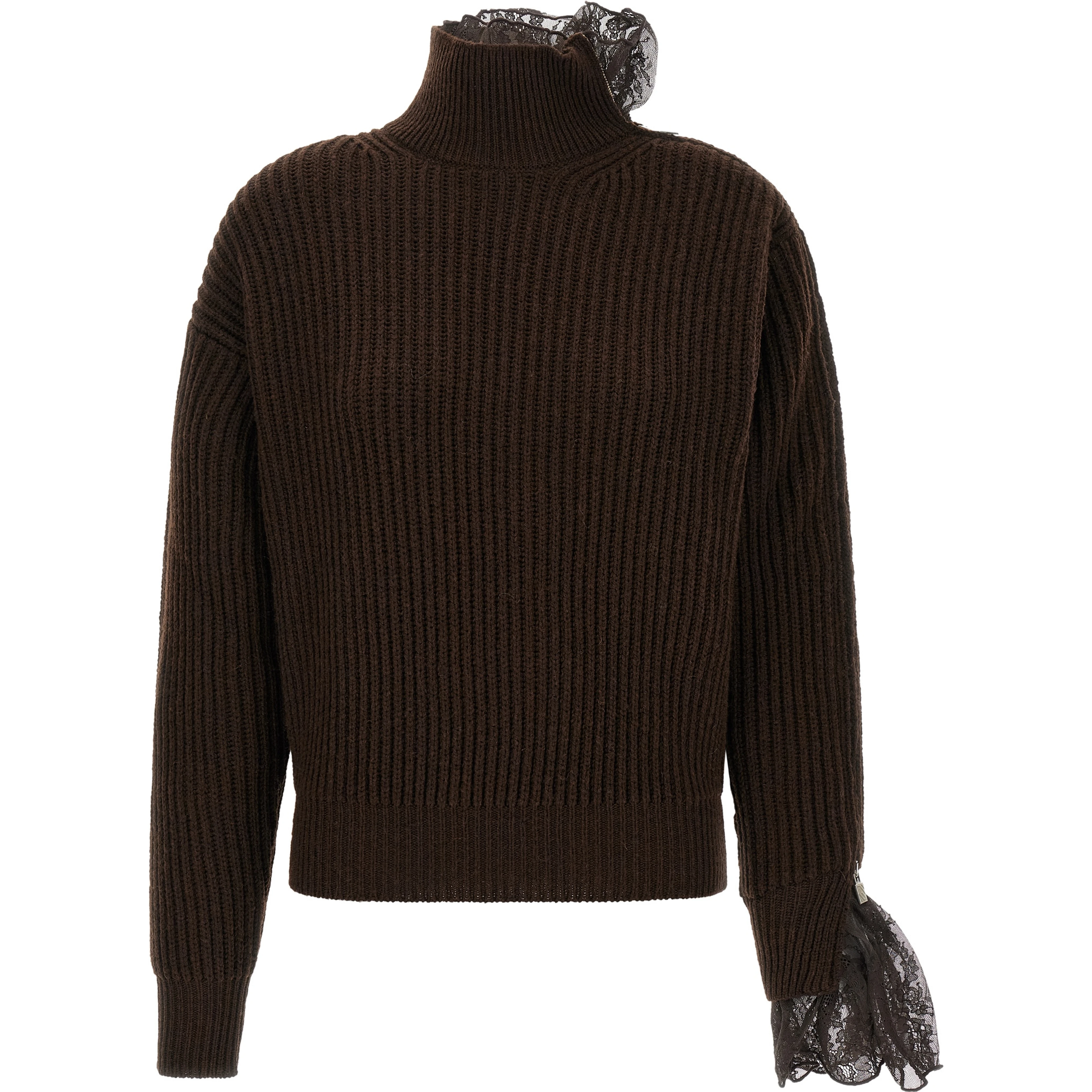 Brown Virgin Wool Cardigan