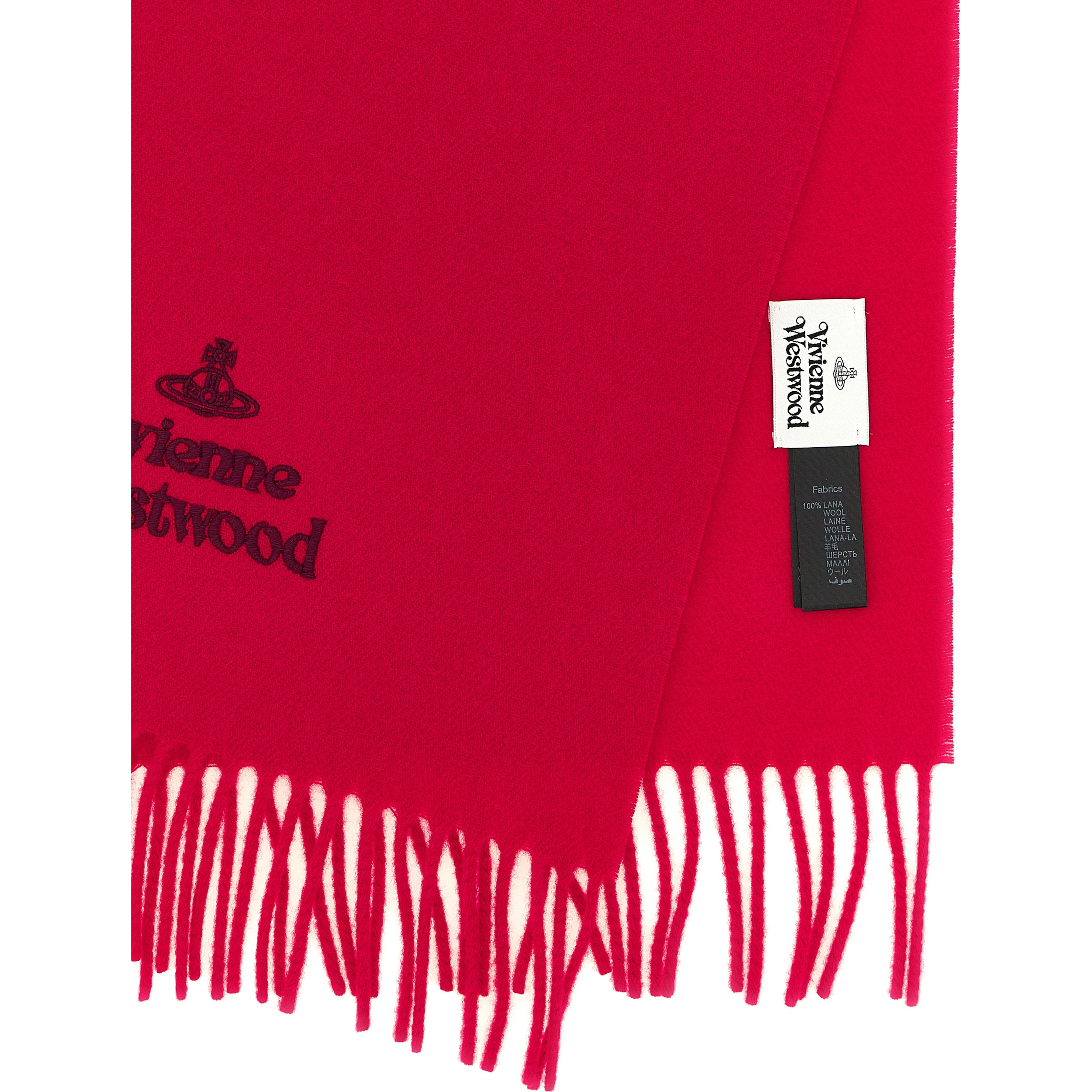 Red Wool Foulard