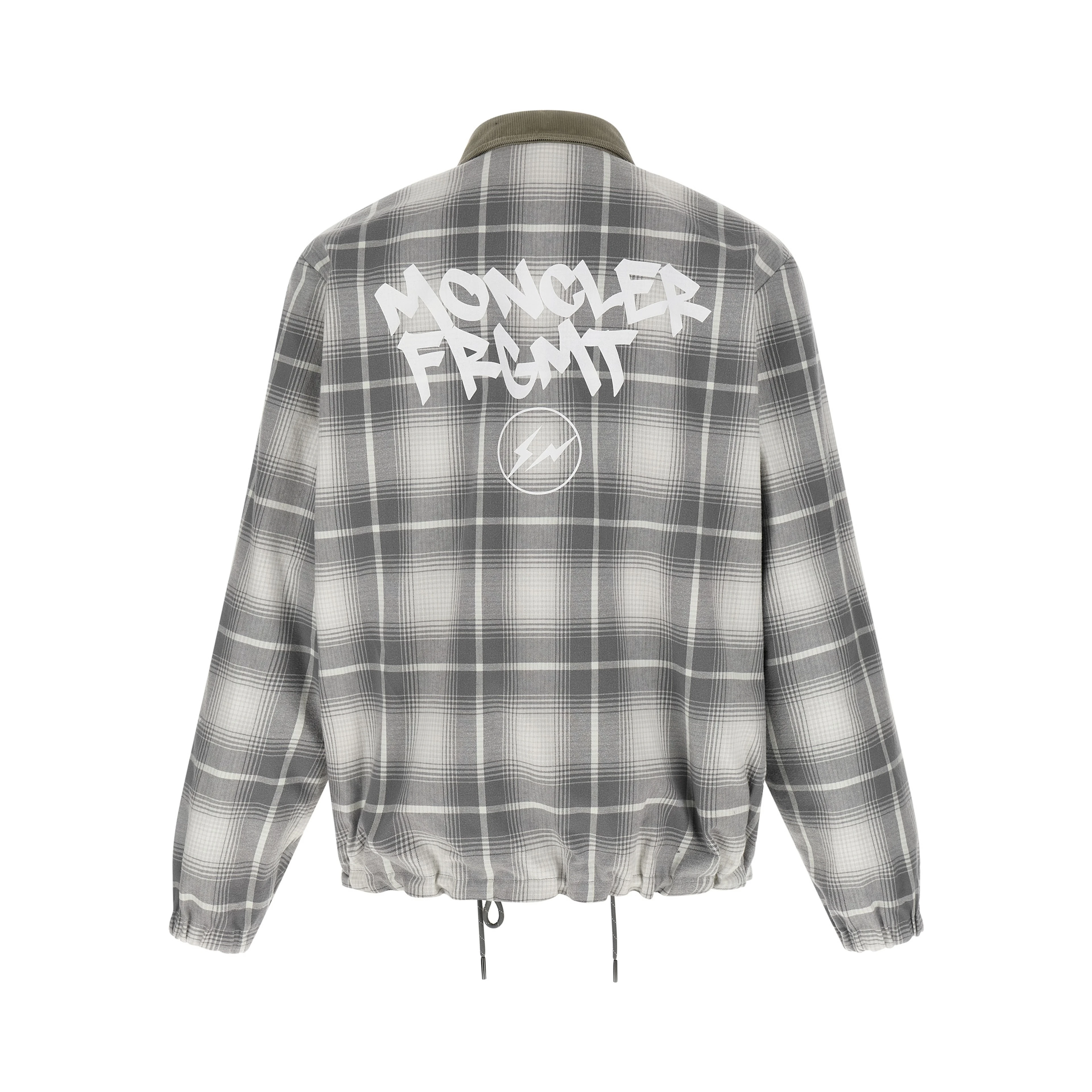 Gray Cotton Full-Length Jacket