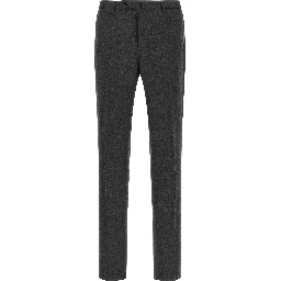 Gray Virgin Wool Dress Pants