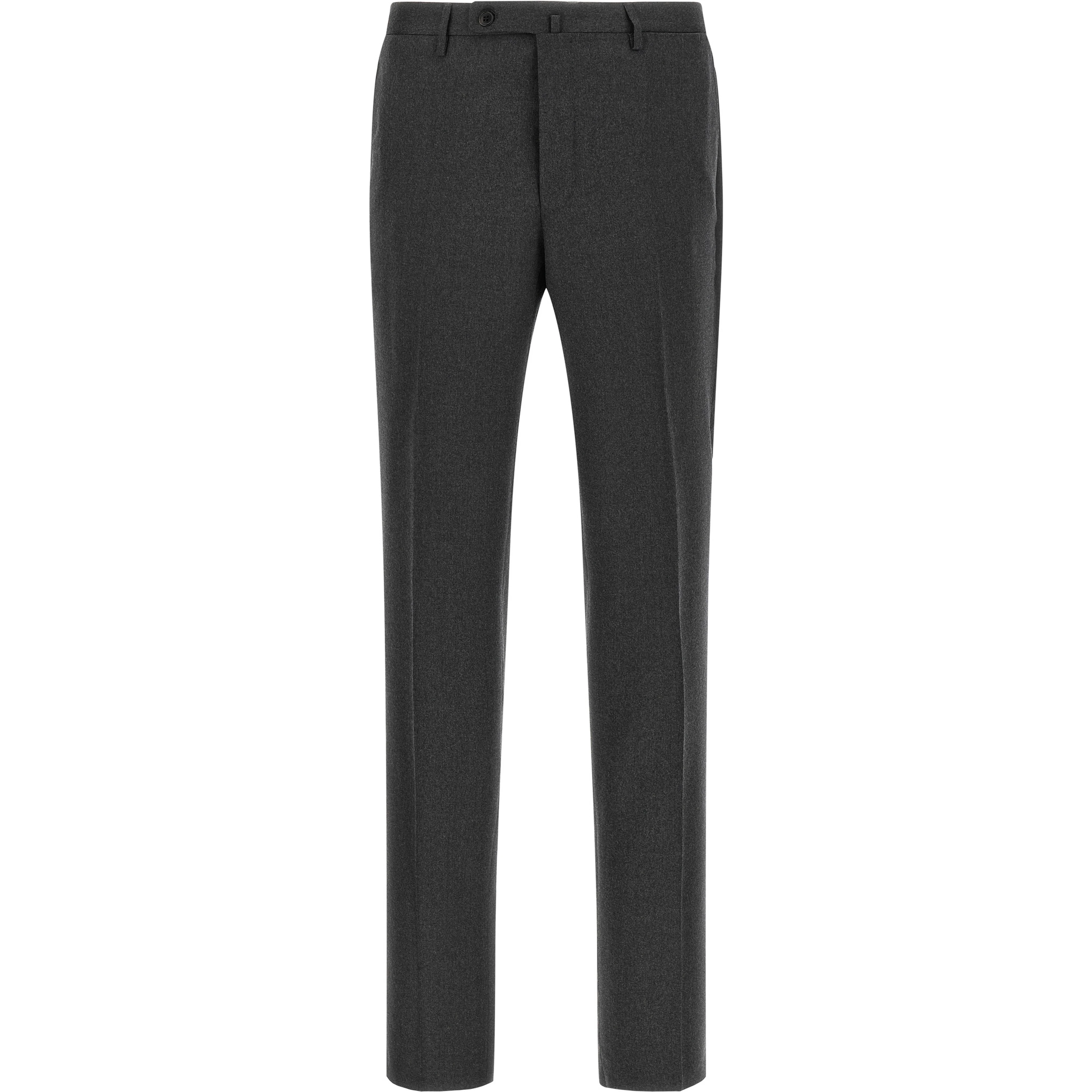 Gray Virgin Wool Dress Pants