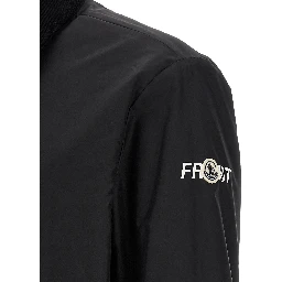 Bicolor Cotton Full-Length Jacket